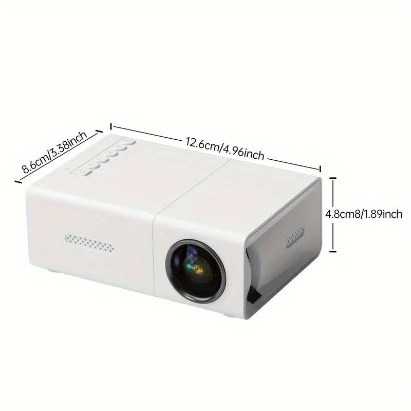 Portable Mini Projector - Compatible with IOS, Android, Windows, Etc. - with Remote Control, Suitable for Smartphones, PS4 And USB Devices
