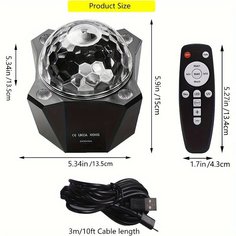 Disco Party King Light 3 Meter With Remote Control Music Sync Party DJ Lighting For Birthdays Weddings Karaoke