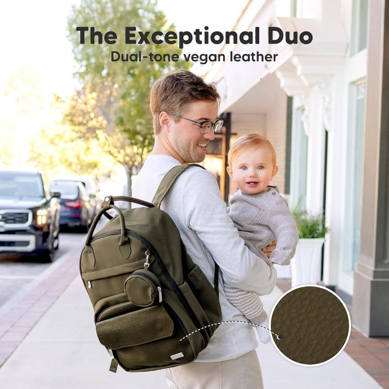 Diaper Bag Backpack With Portable Changing Pad For Travel