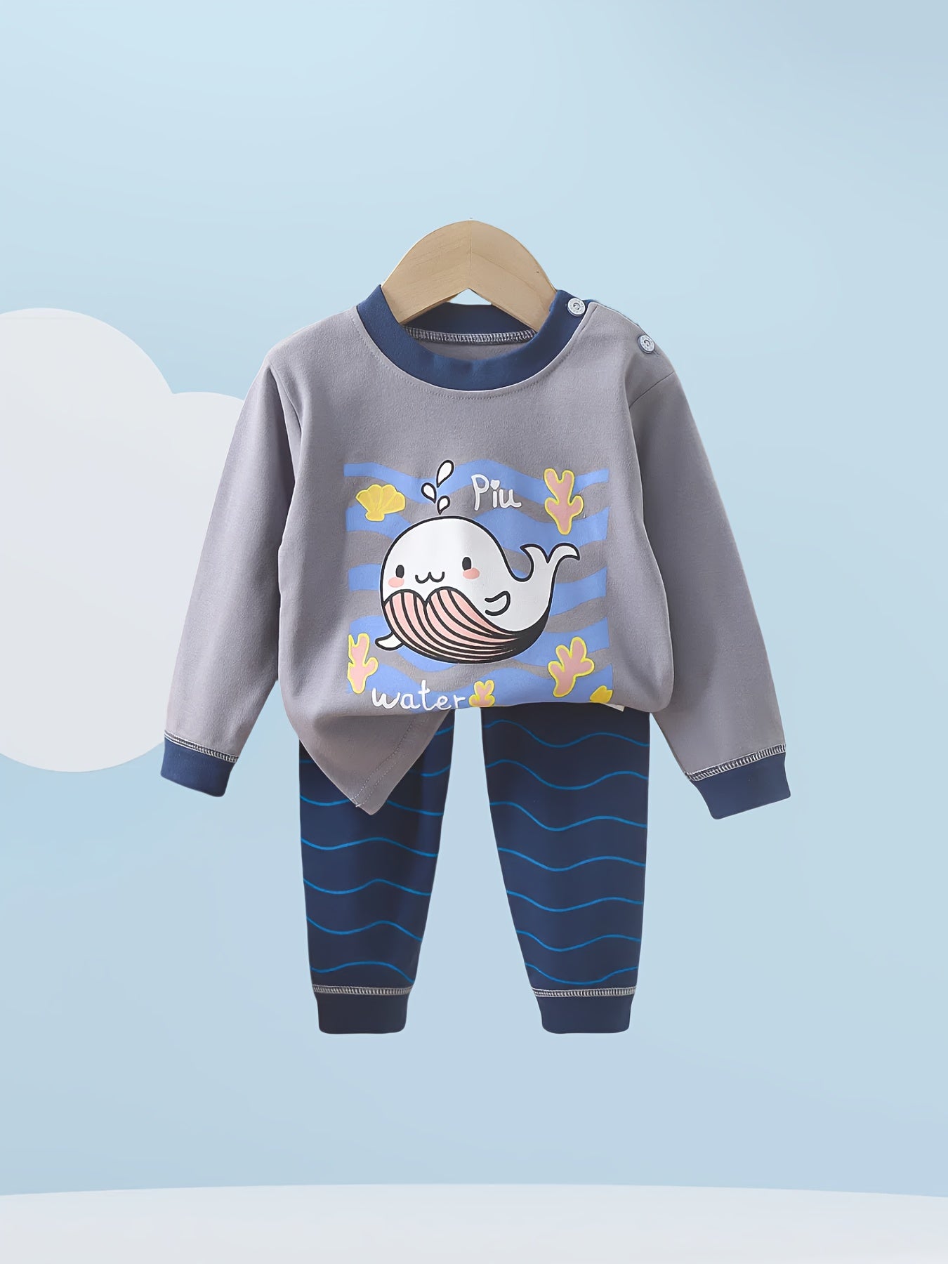 4 Sets Of 8pcs Long-sleeved Shirts And Long Pants for Boys In Autumn And Winter, Animal-printed T-shirts And Kids' Long Pants, Pure Cotton Soft And Comfortable Boys' Sets for Home Wear, Perfect for Outdoor