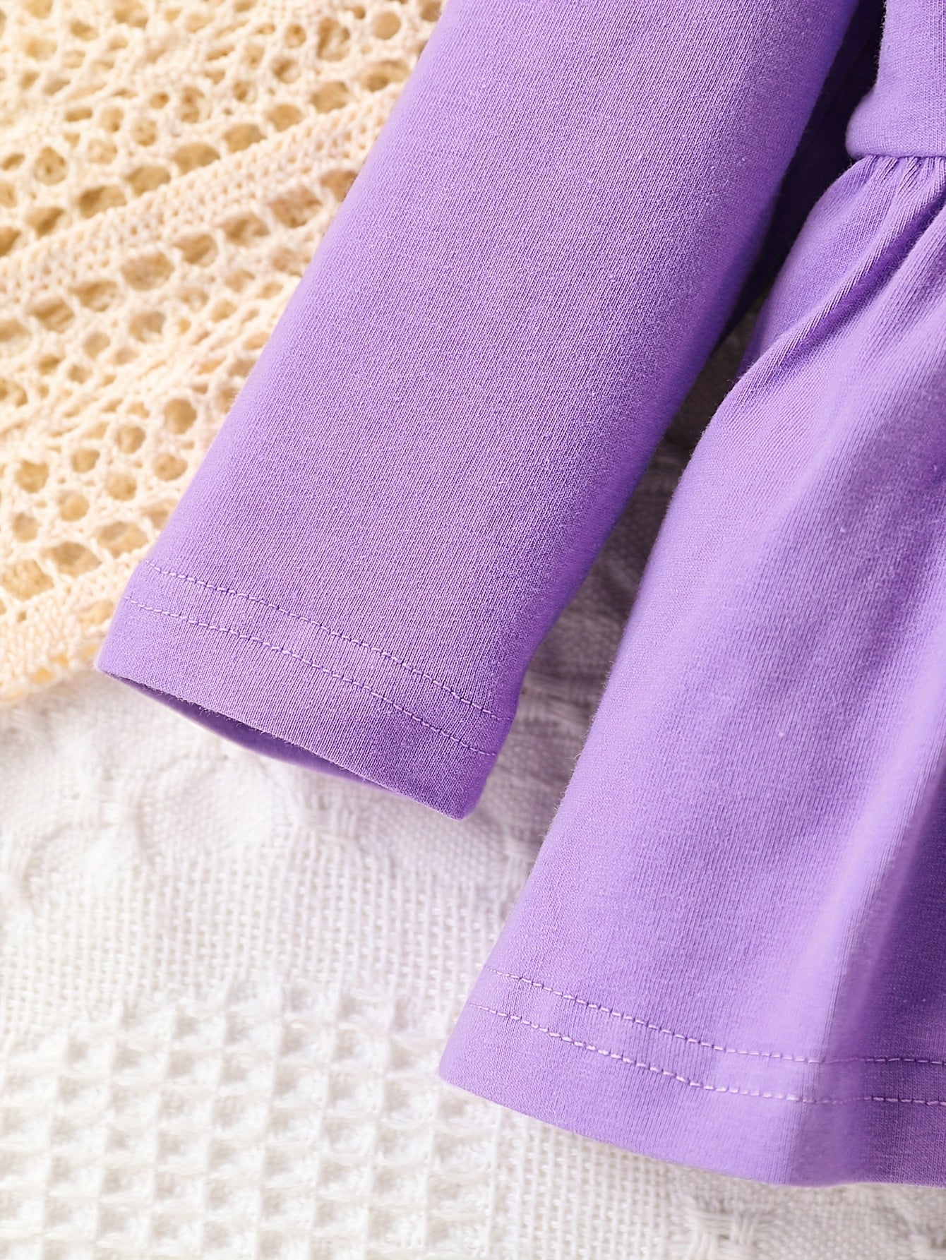 Toddler Baby Girls Clothes Set 3pcs Floral Soft Crewneck Long Sleeve Top+Pants Outfits With Headband, for Outdoor