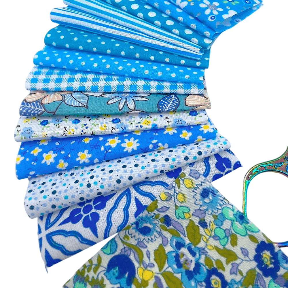98Pcs Cotton Jelly Roll Patchwork Fabric Set For DIY