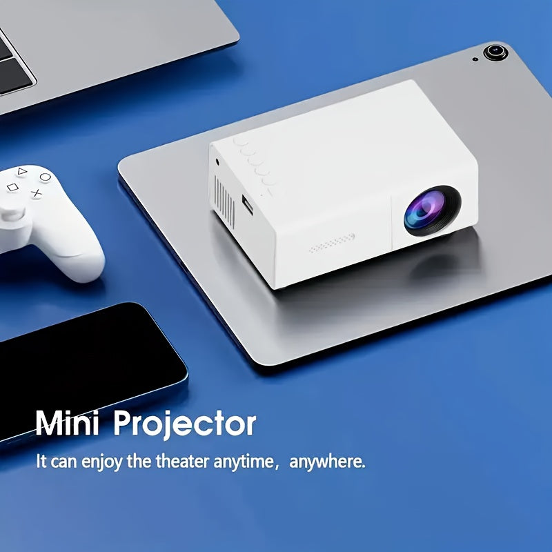 Portable Mini Projector - Compatible with IOS, Android, Windows, Etc. - with Remote Control, Suitable for Smartphones, PS4 And USB Devices