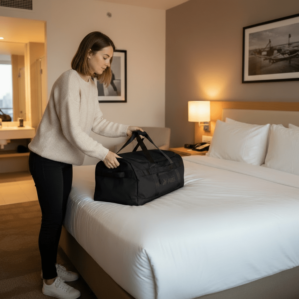 40L Travel Backpack 3-in-1 Convertible Duffle Bag with Shoulder Strap, Heavy-Duty Durable Polyeste Waterproof Bag for Men & Women, Business, Weekend, Camping, Overnight Backpack