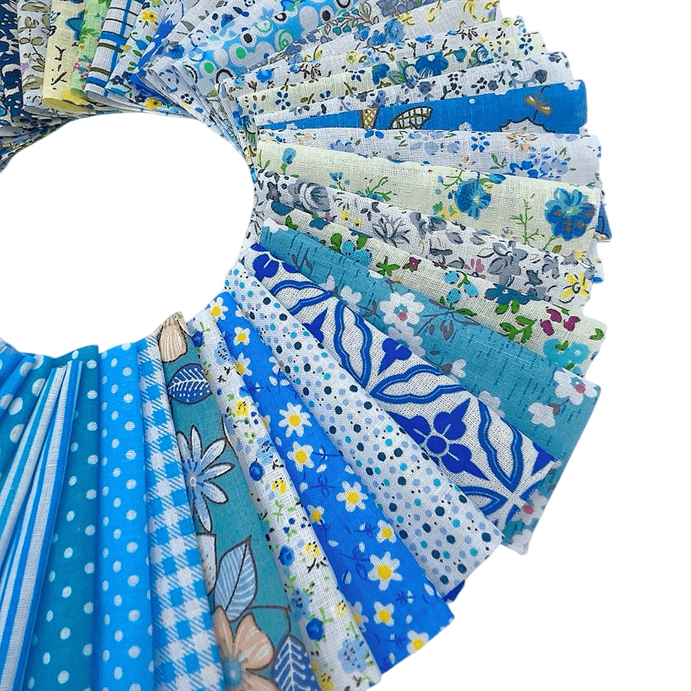 98Pcs Cotton Jelly Roll Patchwork Fabric Set For DIY