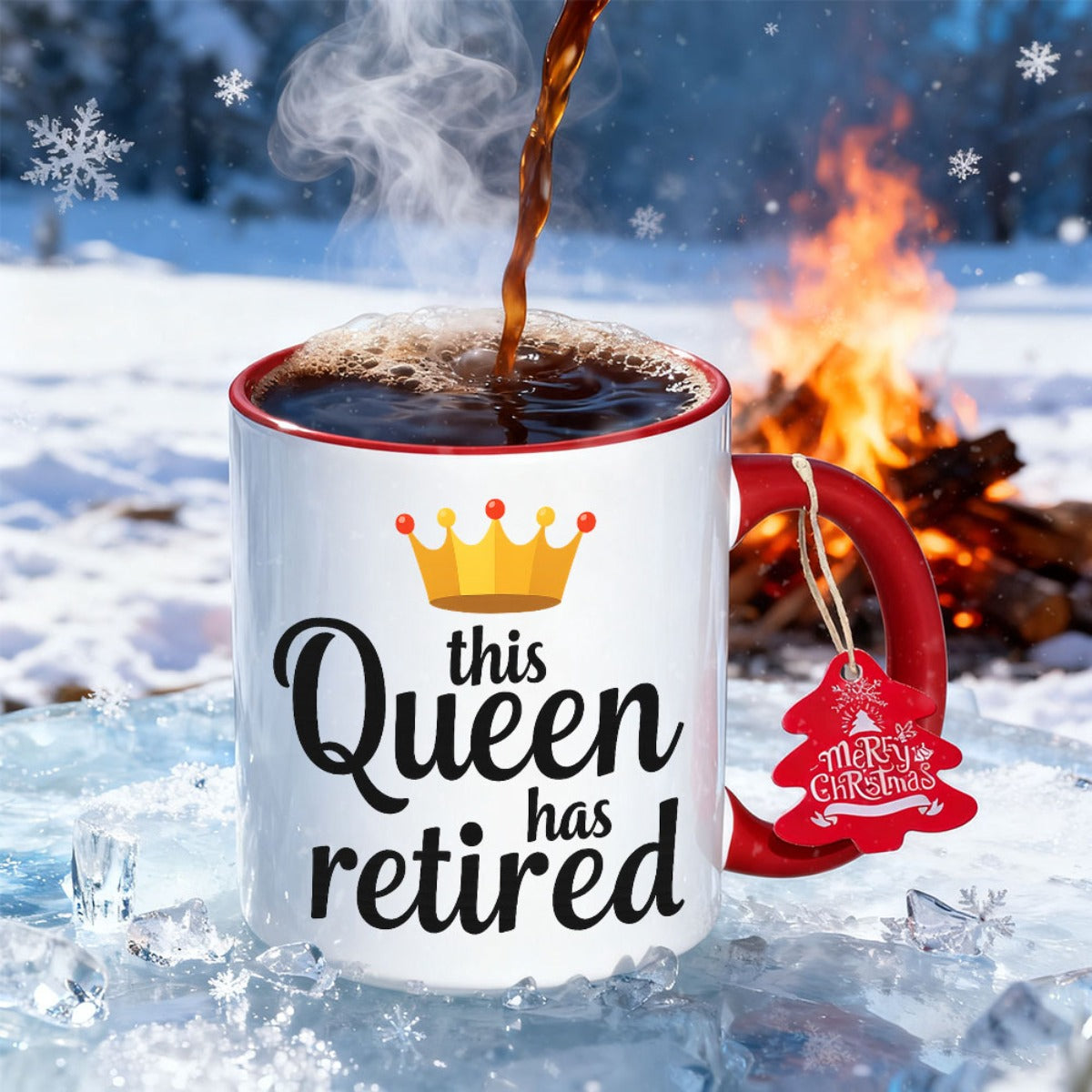 1pc Mug with Elegant Handle & Smooth Edges - Dishwasher Coffee Tea Cup, 11oz Hot/Cold Drink for Office,, Gifts (,) - & for Memorable Friendship Present