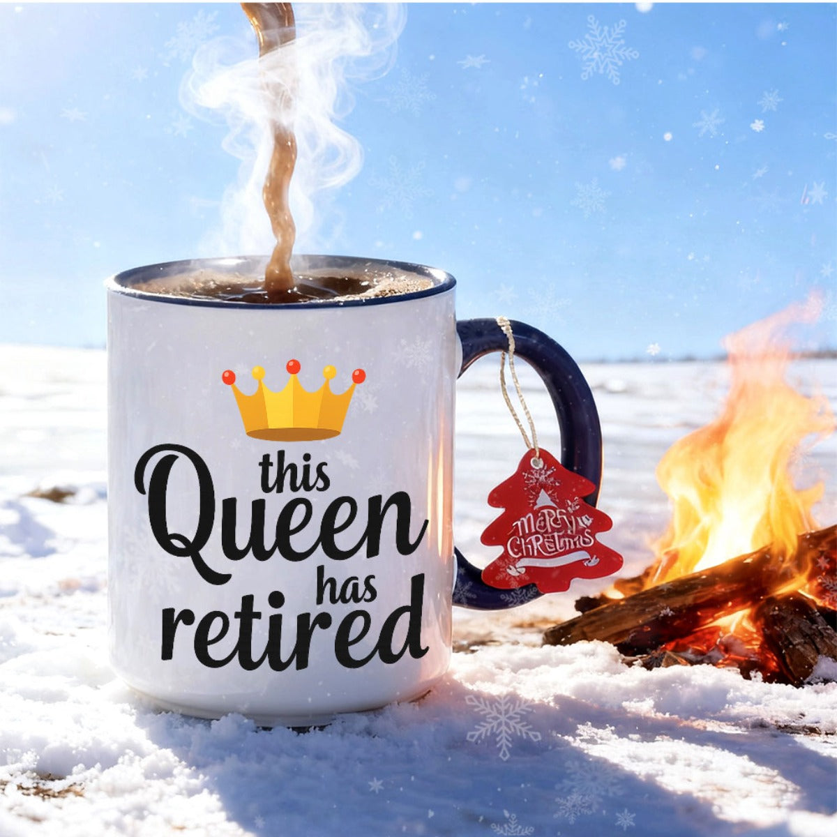 1pc Mug with Elegant Handle & Smooth Edges - Dishwasher Coffee Tea Cup, 11oz Hot/Cold Drink for Office,, Gifts (,) - & for Memorable Friendship Present