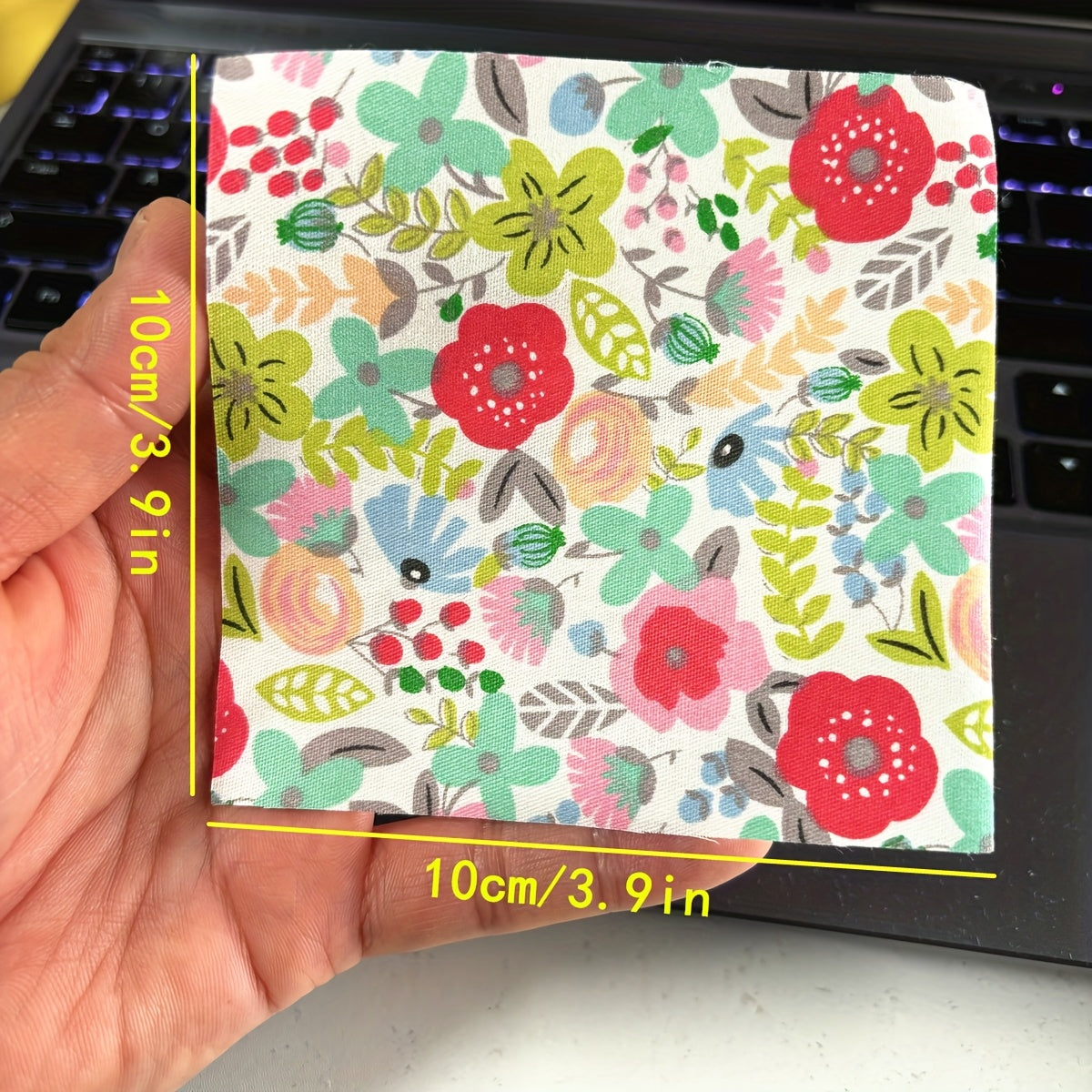 Pre-Cut Floral Cotton Fabric Squares 200pcs For Sewing