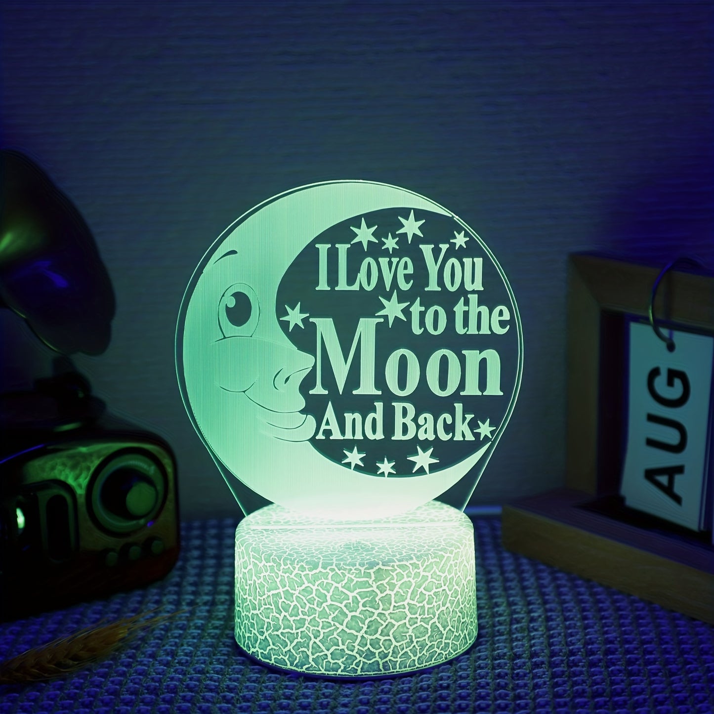 1pc 3D LED Night Light USB interface, USB lighting fixtures, computer accessories and peripherals Holiday gifts for family and friendsUSB interface, USB lighting fixtures, computer accessories and peripherals