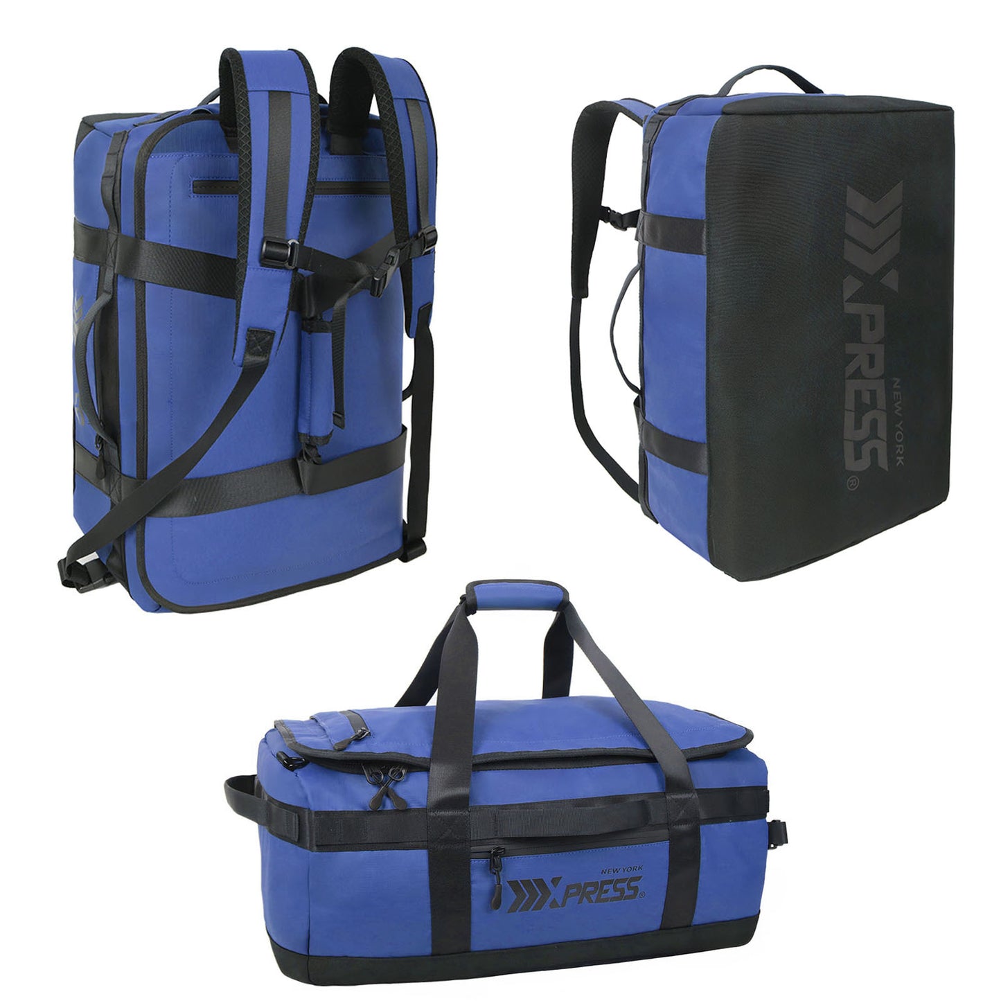 40L Travel Backpack 3-in-1 Convertible Duffle Bag with Shoulder Strap, Heavy-Duty Durable Polyeste Waterproof Bag for Men & Women, Business, Weekend, Camping, Overnight Backpack