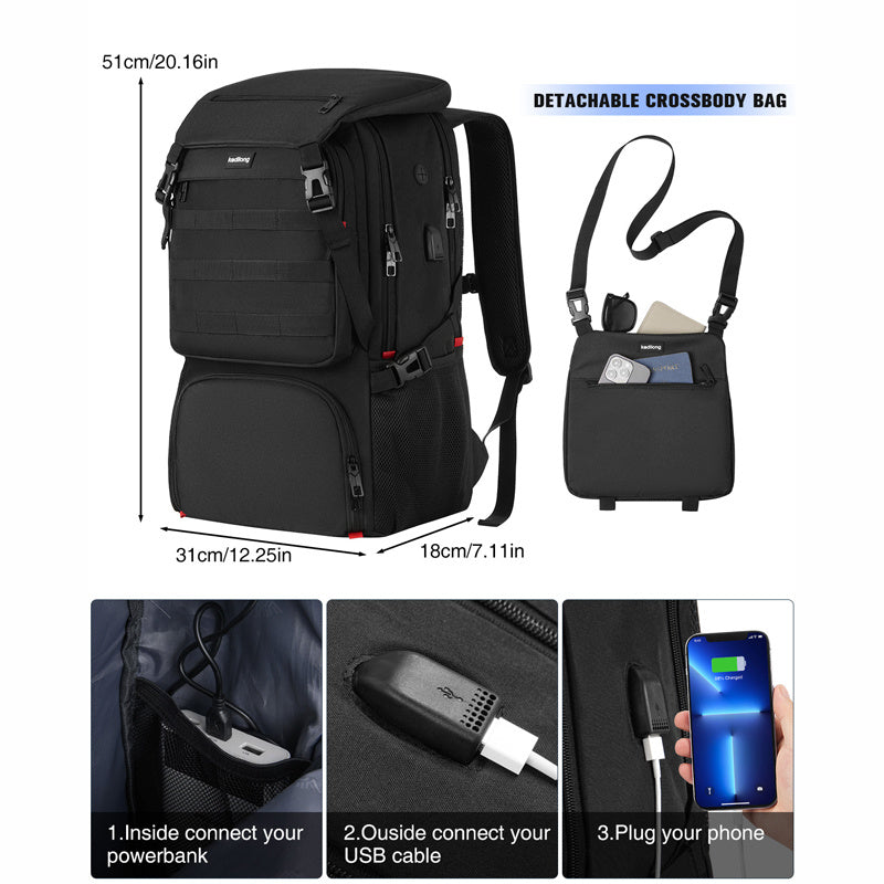 2 Pack Lightweight Large Capacity Travel Backpack With Adjustable Straps Durable Polyester Easy To Clean For Travel