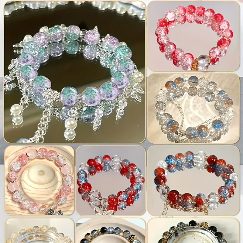 Glass Beads Set 401Pcs for Jewelry Making Supplies