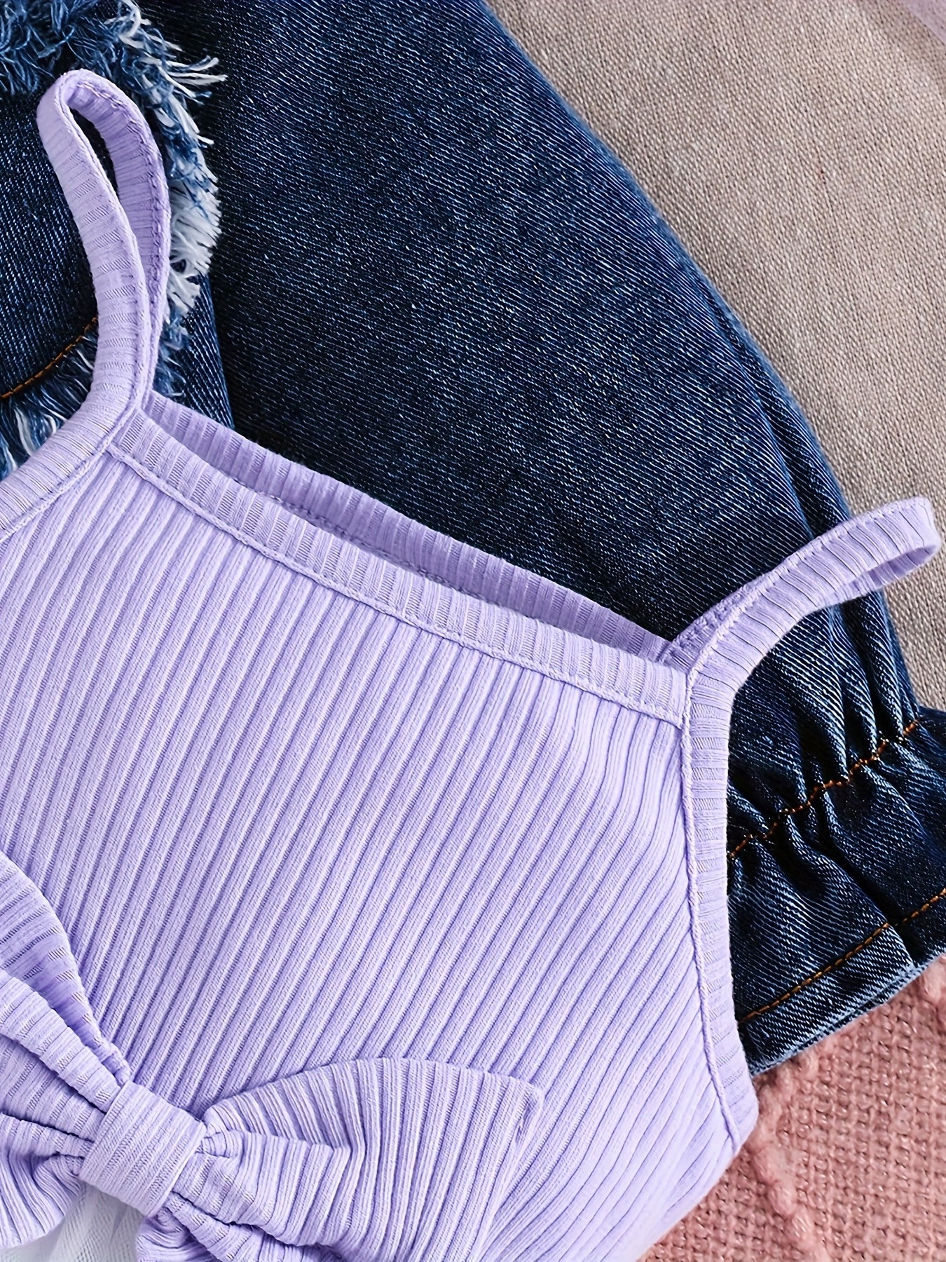 2pcs Toddler Girl Outfit | Stylish Blue Denim Jacket & Adorable Bow Skirt Set | Cozy Jacket with Button Front, Soft Flowy Skirt for Fall Birthday Party, Photoshoot, Casual Wear - Machine Washable Toddler Ensemble, Perfect for