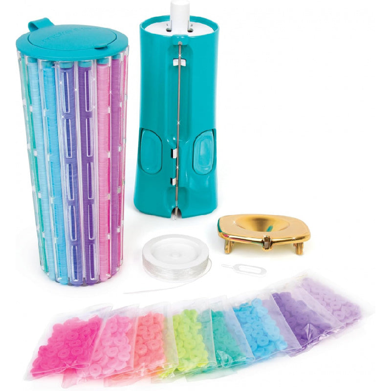 Heishi Bracelet Maker- 2047pcs, DIY Jewelry Craft Kit, Design& Make 23 Bead Bracelets, Rotate-Click-Wear