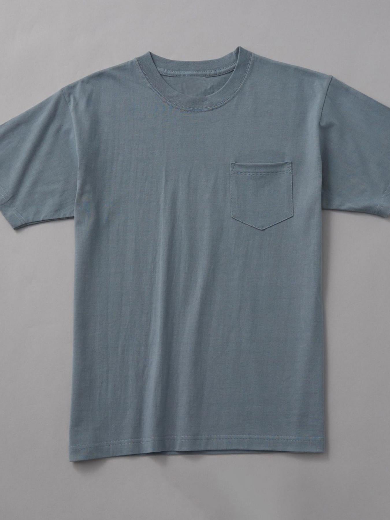 Men's Casual Loose Fit Pocket T-Shirt - Solid Color Short Sleeve Round Neck Tee with Chest Pocket, Machine Washable, Year-Round Versatile Basic Top for Casual Attire (Ideal Christmas Gift) - Available in,, Grey, Navy, PLUS SI