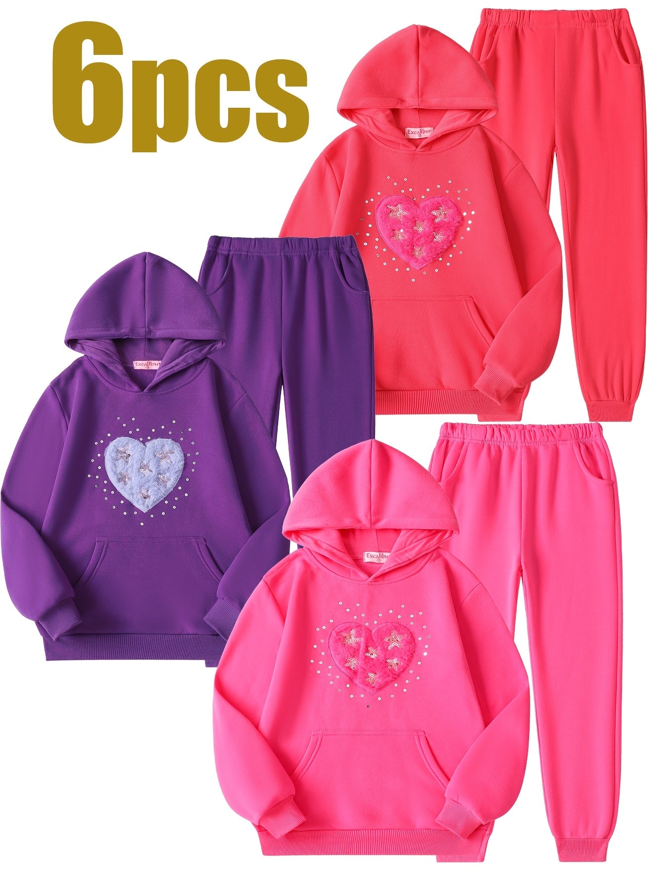 Girls Velvet Hooded Sweatshirt With Floral Print And Roses