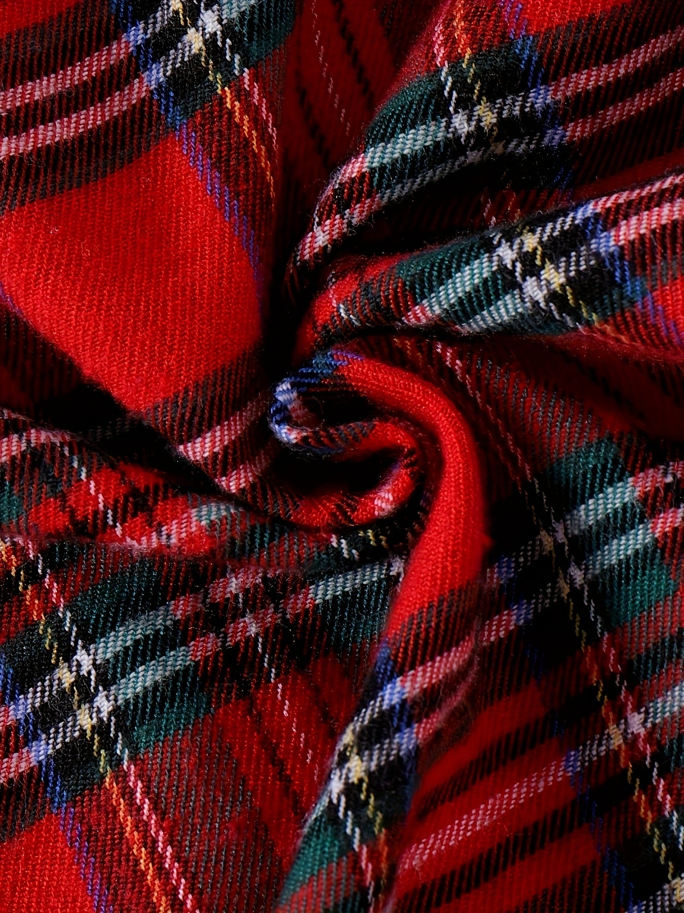 2pcs Girls' Plaid Shirt & Pants Set - Red/White/Black Checkered Toddler Outfit, Long Sleeve Button-Front Blouse & Matching Trousers, Spring/Fall Casual Play Clothes for Olds (Hand Washable), Perfect for Outdoor