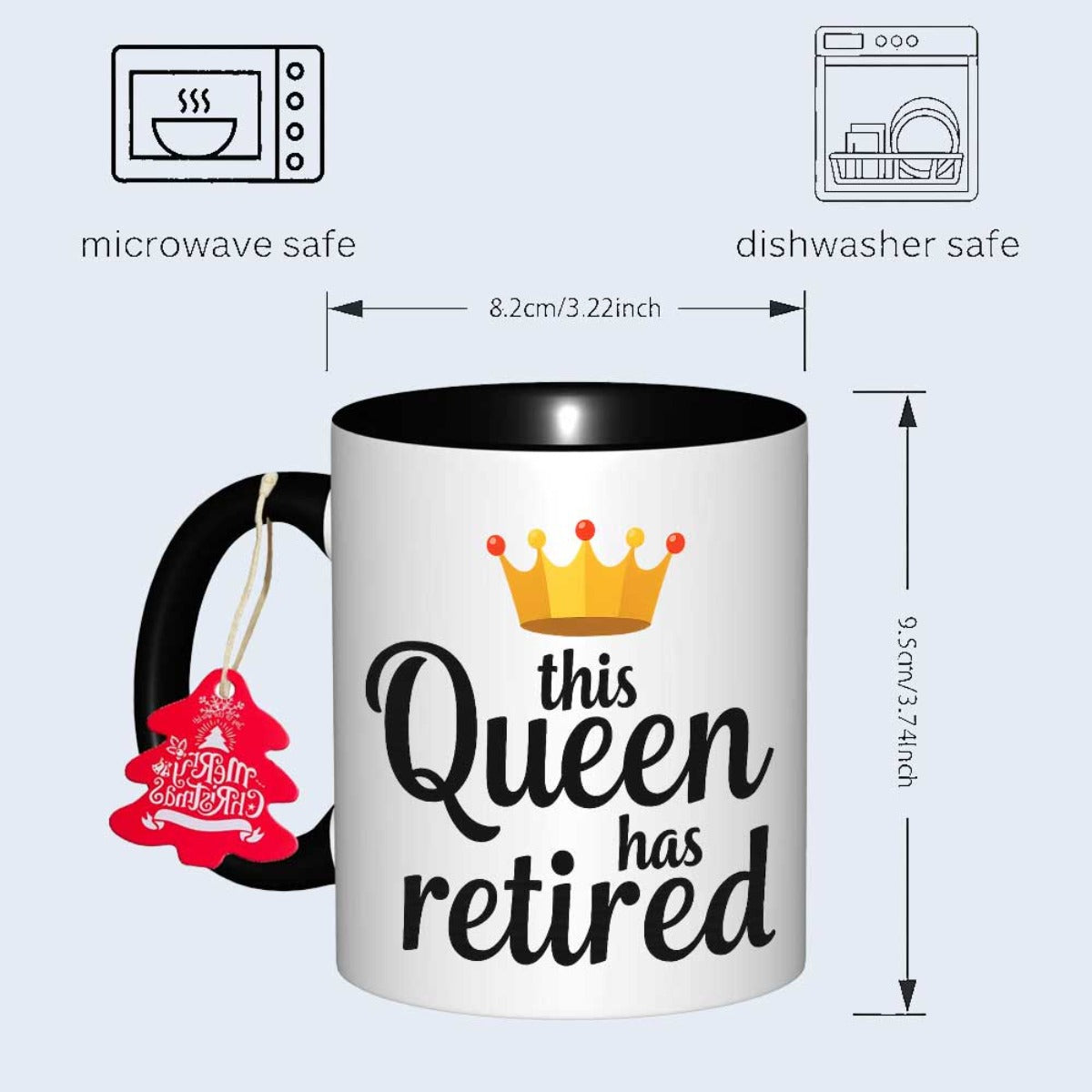 1pc Mug with Elegant Handle & Smooth Edges - Dishwasher Coffee Tea Cup, 11oz Hot/Cold Drink for Office,, Gifts (,) - & for Memorable Friendship Present