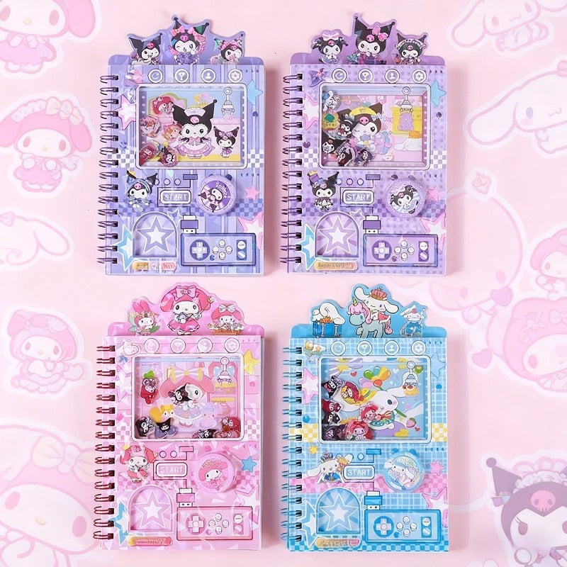 Sanrio Kuromi Coil Notebooks 4 Pack Gashapon Spiral Diaries