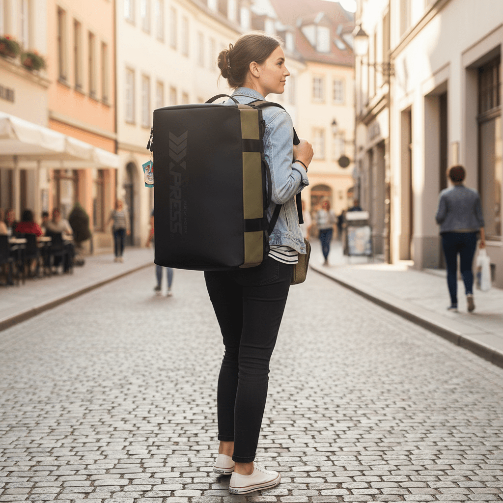 40L Travel Backpack 3-in-1 Convertible Duffle Bag with Shoulder Strap, Heavy-Duty Durable Polyeste Waterproof Bag for Men & Women, Business, Weekend, Camping, Overnight Backpack