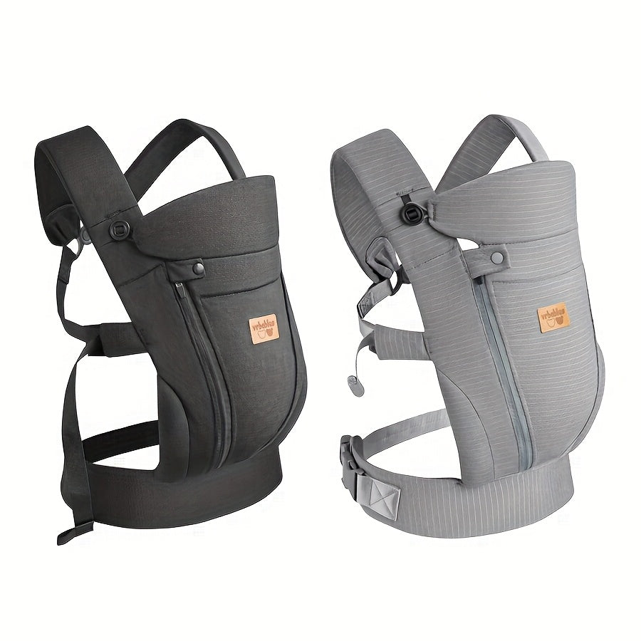 VRBABIES Ergonomic Baby Carrier With Adjustable Waist Belt Buckles
