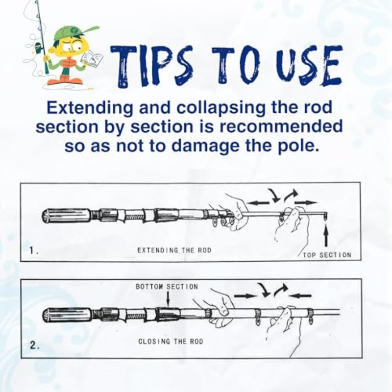 3 Packs Telescopic Fishing Rod And Reel Combo For Kids Youth Beginners With Tackle Box And Lures