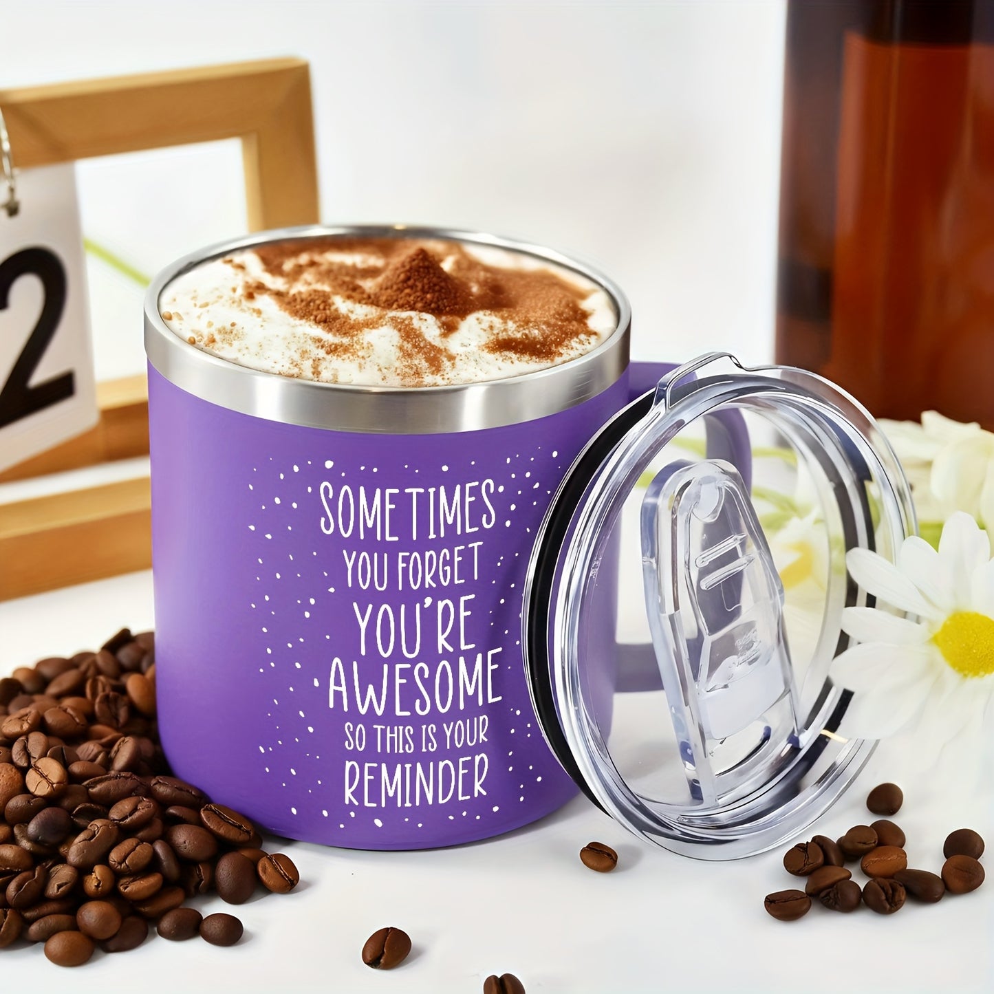 14 Oz Purple Coffee Mug Gift For Wife Birthday Valentines Day Inspirational Gifts For Women Best Friend Nurse Teacher