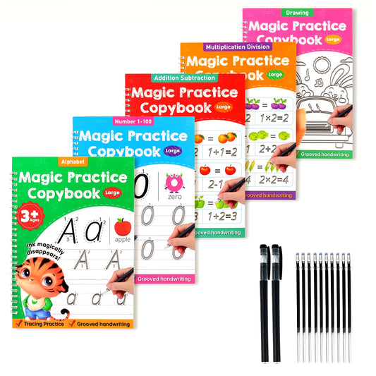 Upgraded 3D Groove Handwriting Practice Book For Kids
