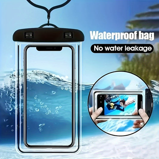 101Pcs Universal PVC Phone Bag With Adjustable Lanyard For 7 Inch Smartphones Beach Vacations Water Sports Gift