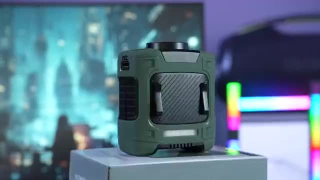 Multifunctional Waist Hanging Gadget With LED Light USB Charging Built In Cooling Fan For Outdoor Trips And Climbing