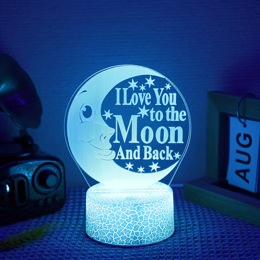 1pc 3D LED Night Light USB interface, USB lighting fixtures, computer accessories and peripherals Holiday gifts for family and friendsUSB interface, USB lighting fixtures, computer accessories and peripherals