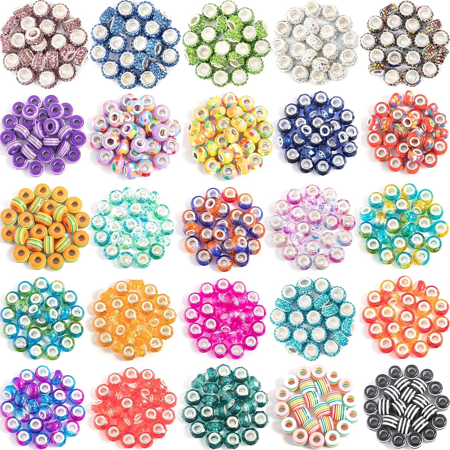 DIY Bead Jewelry Making Kit 200 To 400 Pieces Glass Beads Set
