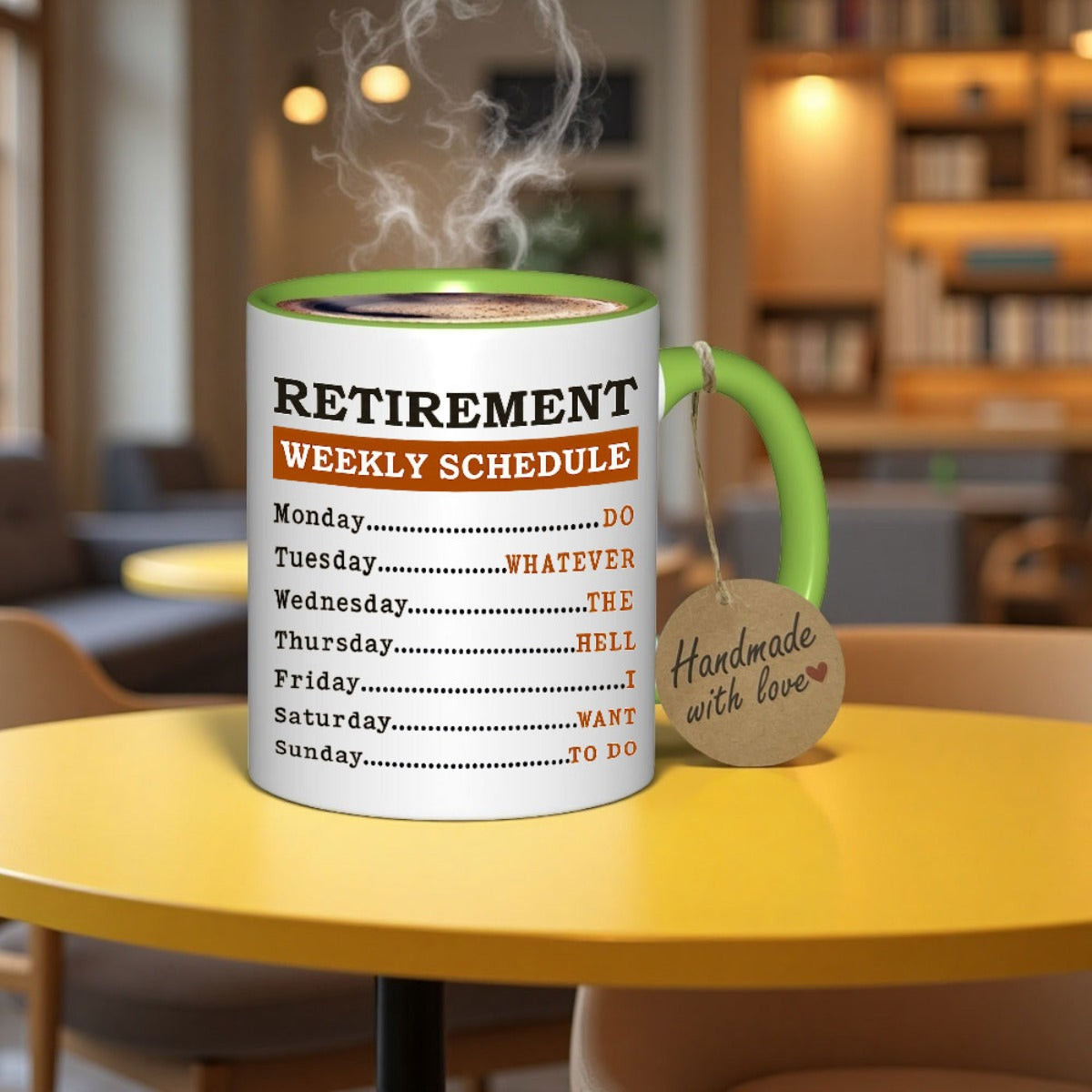 Humorous 11oz Ceramic Coffee Mug With Weekly Schedule Design Ideal Gift For Parents Colleagues Office Retirement