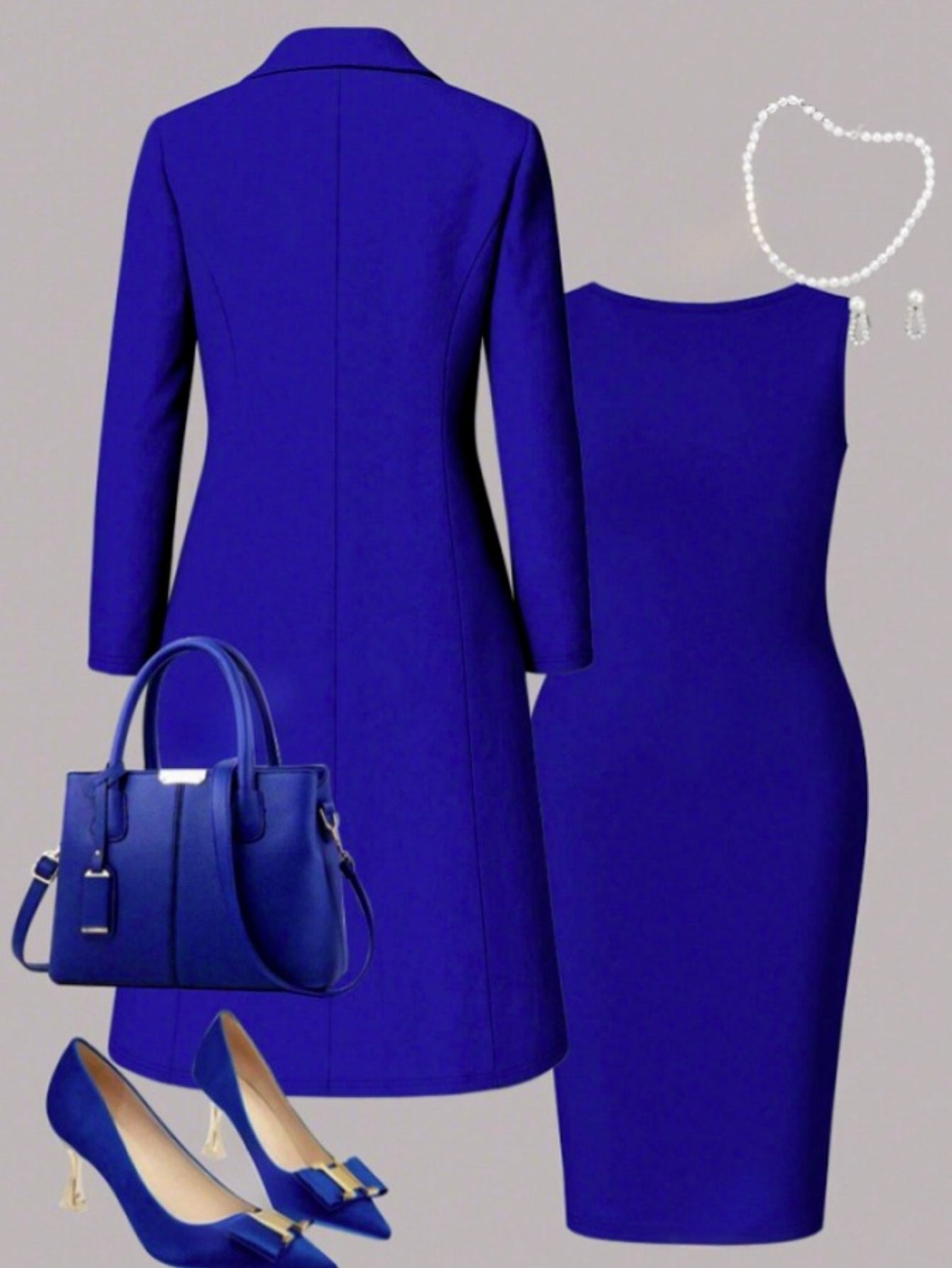 2 Piece Women's Suit Set With Lapel Trench Vest And Skirt For Autumn Winter Office Wear And Evening Occasions