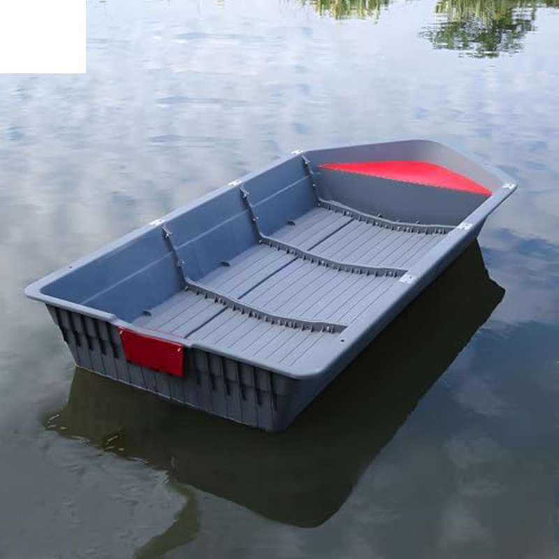 LECARDIO Folding Fishing Kayak - Portable Motorboat for 1-2 Person Heavy-Duty Collapsible Boat with Motor Mount, Bow Motor Compartment & PPR - Stable Kayak for Lakes, Rivers, - Easy Assembly, No Roof Rack Needed