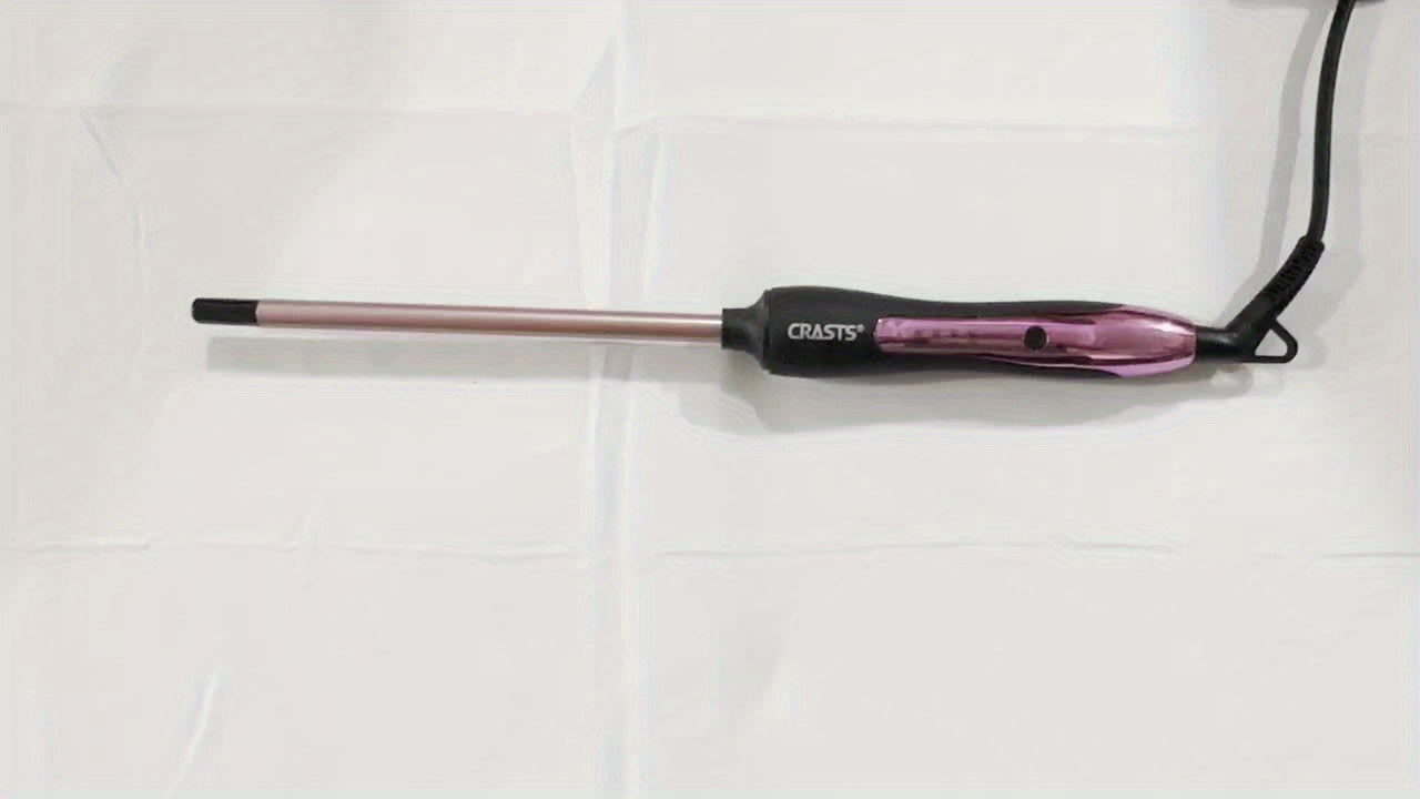 Compact Curling Iron With Ceramic Coating Heats Fast