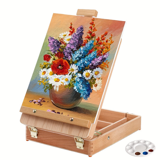 Beechwood Adjustable Easel Stand For Painting And Sketching