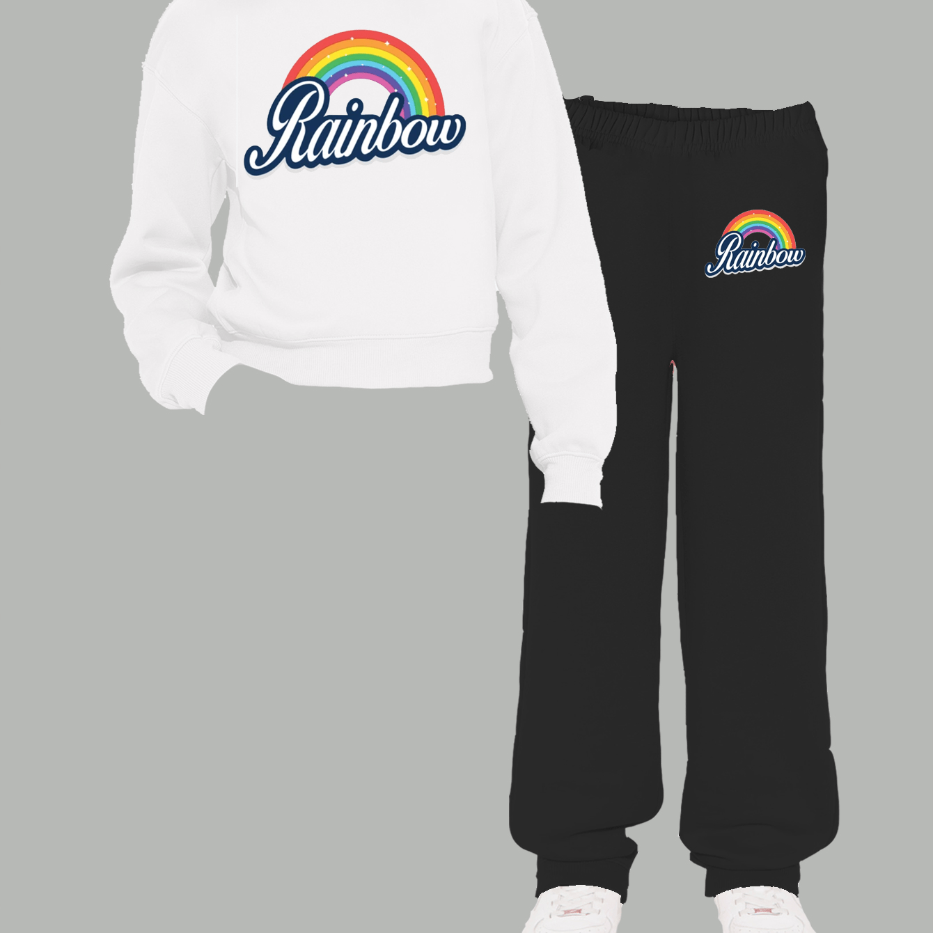 Toddler Girl Love Bear Print Hoodie Set, Autumn/ Winter, for Outdoor