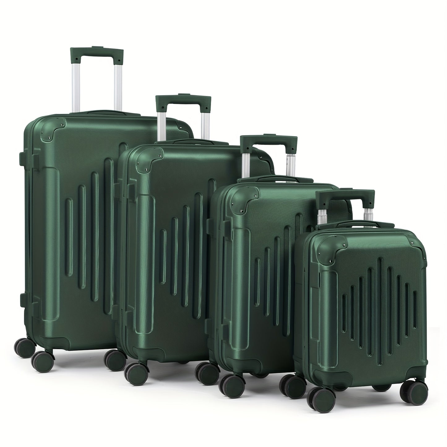 AUTOFOREVER Rose Golden ABS Trolley Case 12 16 20 24 28 Inch With Spinner Wheels And Combination Lock