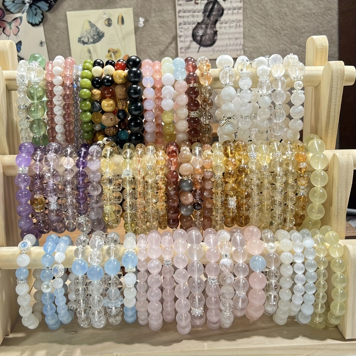 Bohemian Multicolor Glass Bead Elastic Bracelets Set For Men And Women Color Changing Beads DIY Jewelry Supplies Party