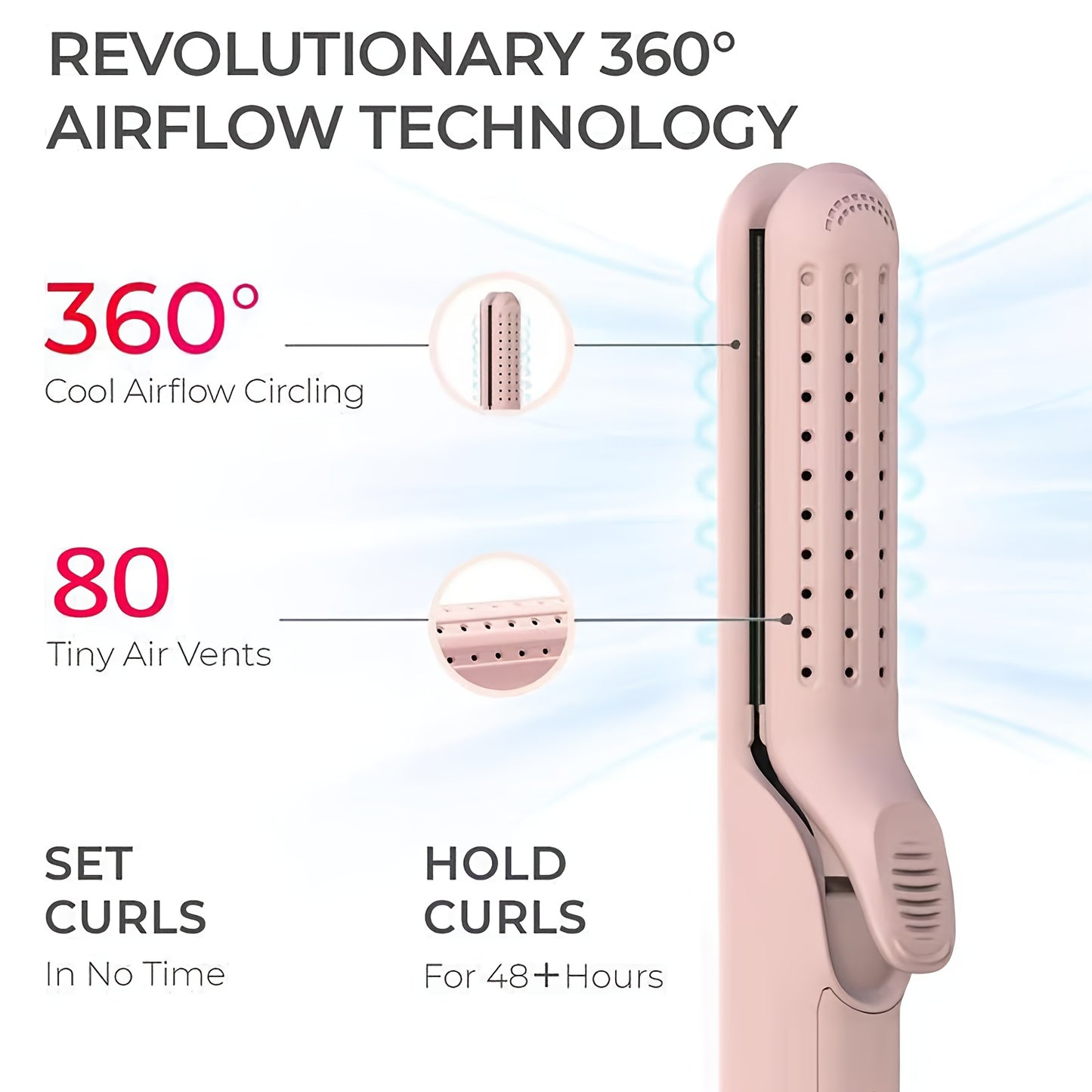 Dual Purpose Airflow Curling Iron With 360 Airflow Styler