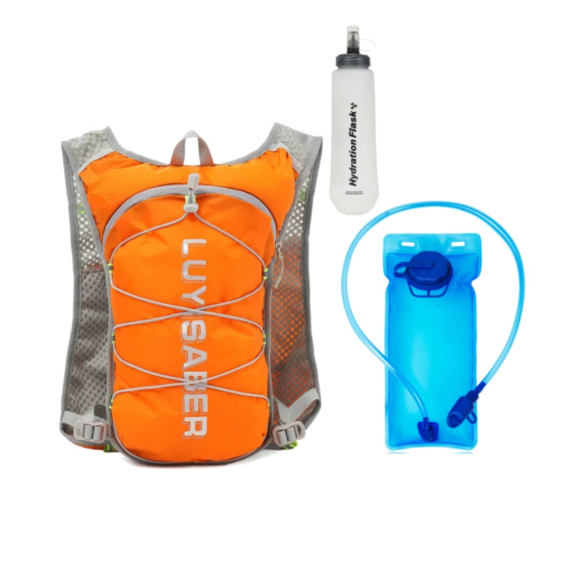 3pcs (backpack + 67.63oz water bag + 16.91oz soft kettle) Unisex outdoor sports water bag backpack light and breathable design outdoor riding bag marathon water bag hiking supply backpack combination, Travel Essentials, Hikin