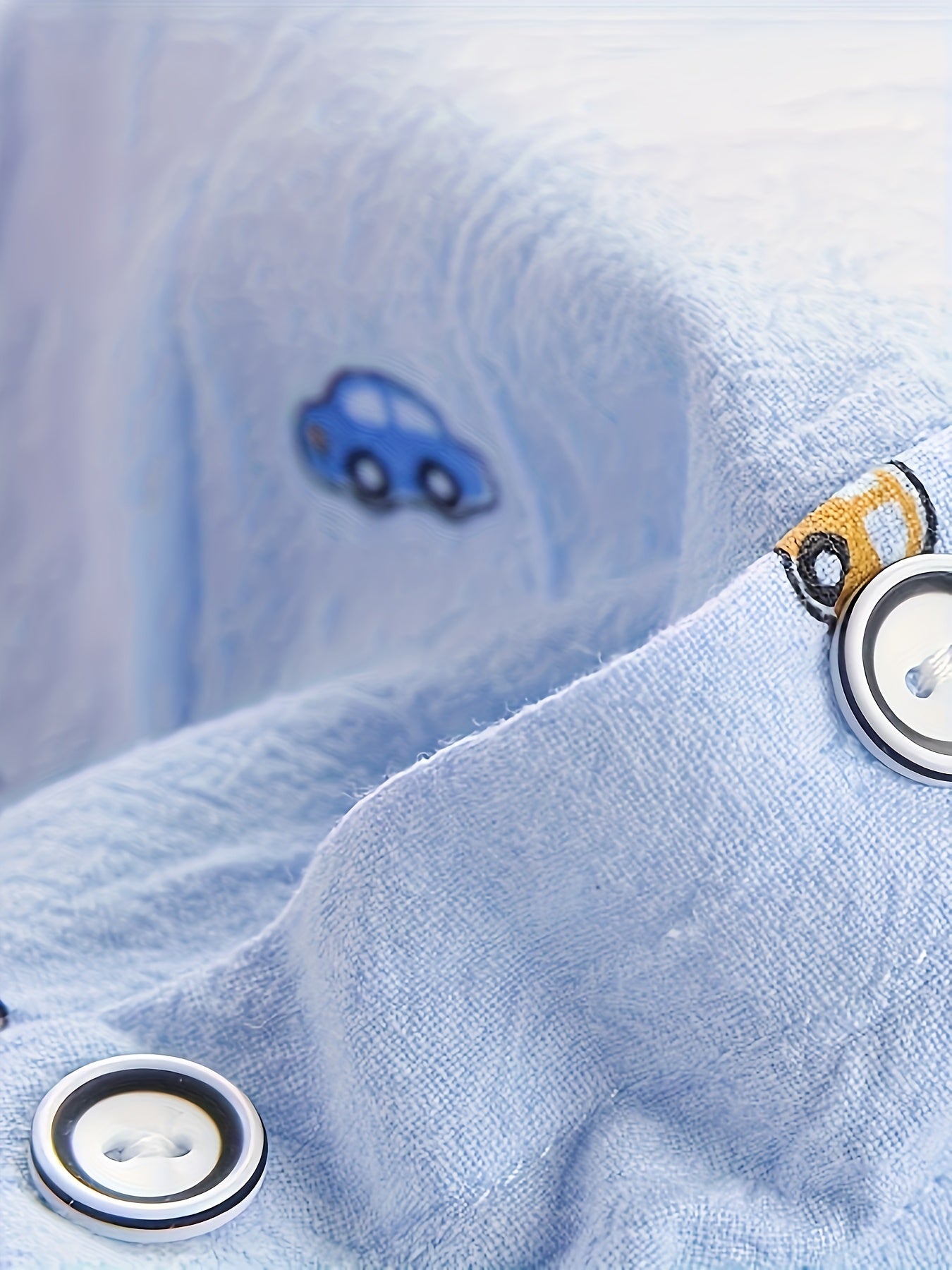 Boys Cartoon Car Print Lapel Shirt And Trousers Set