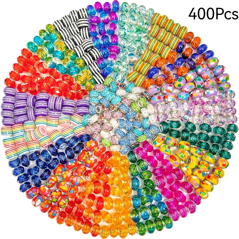 DIY Bead Jewelry Making Kit 200 To 400 Pieces Glass Beads Set