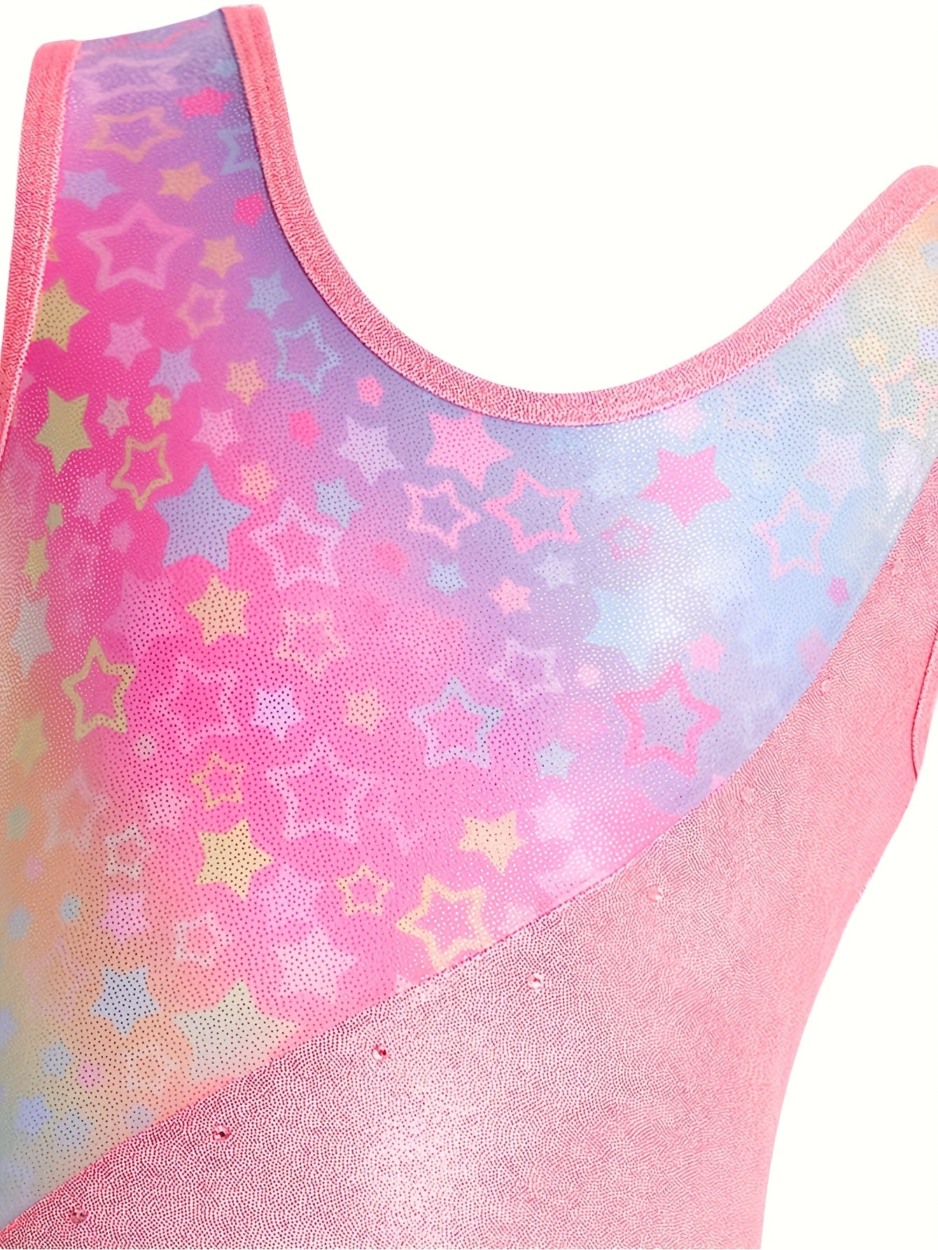 3pcs Gymnastics Leotards For Girls, Sleeveless Kids Dance Unitards Biketards With Shorts And Hair Scrunchie Eid Gifts For Kids, for Outdoor