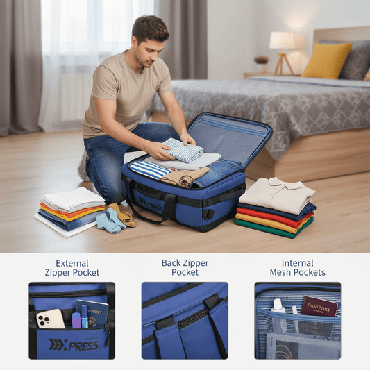 40L Travel Backpack 3-in-1 Convertible Duffle Bag with Shoulder Strap, Heavy-Duty Durable Polyeste Waterproof Bag for Men & Women, Business, Weekend, Camping, Overnight Backpack