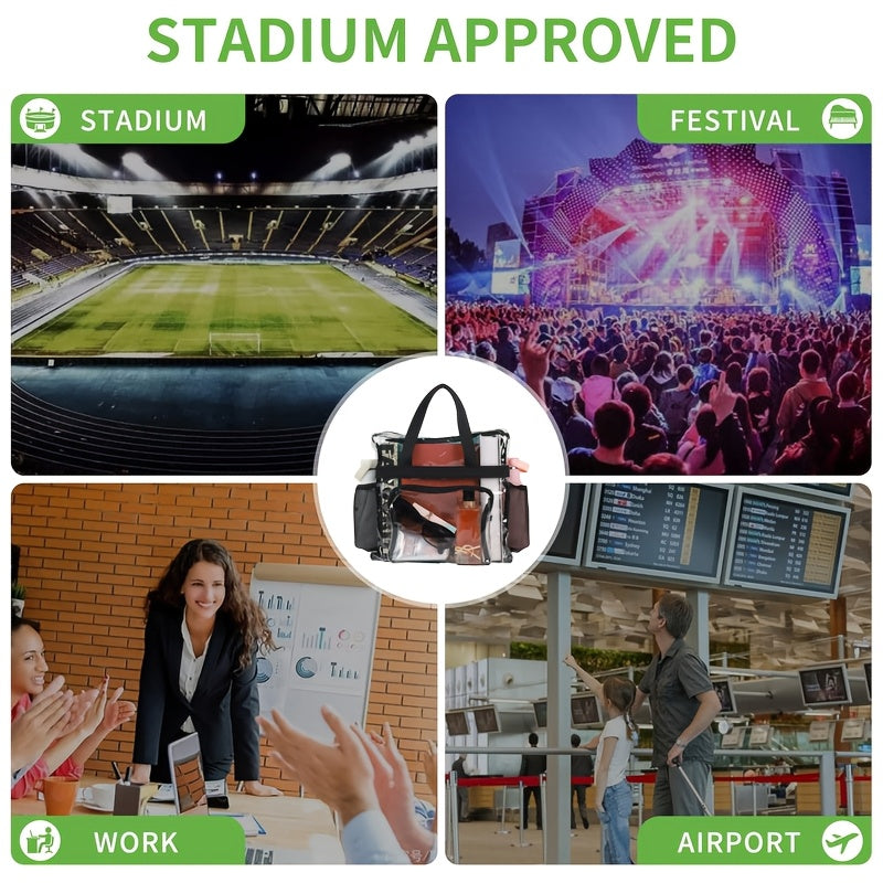 KINPATER Transparent Stadium Bag for Concerts and Sports Events