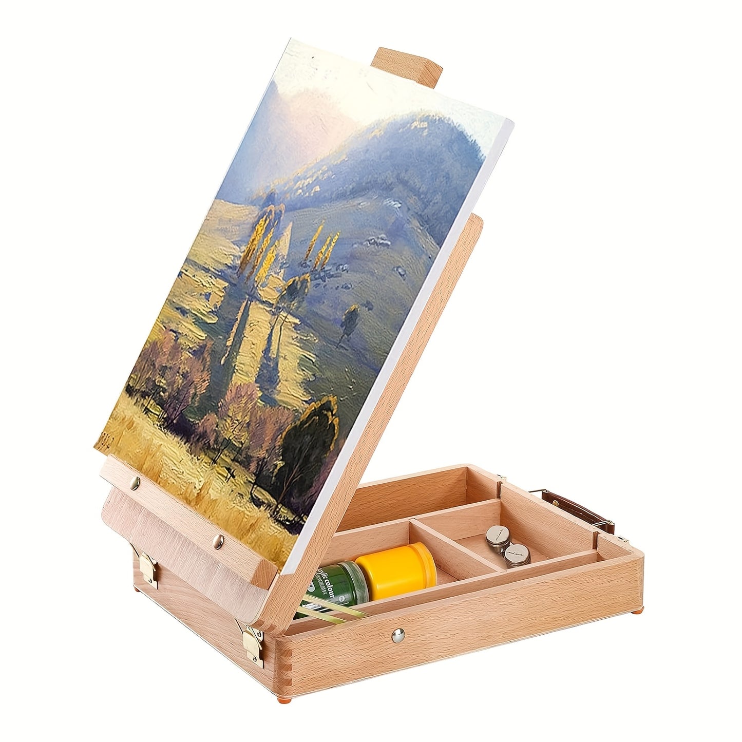 Beechwood Adjustable Easel Stand For Painting And Sketching