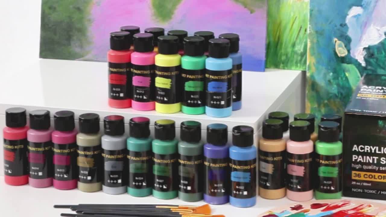 PASAMIC Painting Set With 12 Brushes For Beginners
