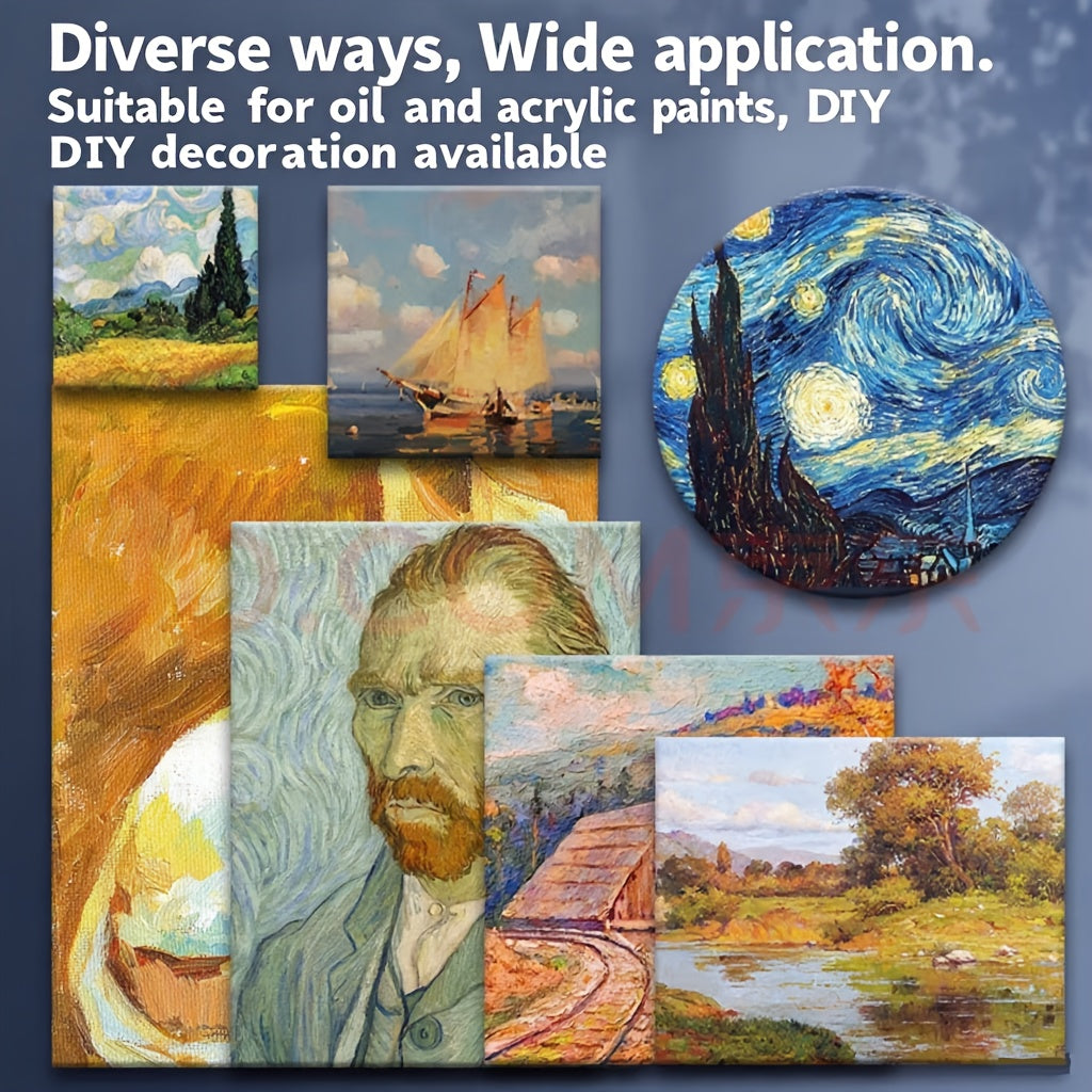 LKBEE Stretched Canvas Board Set 8 Pack Acrylic Oil Painting